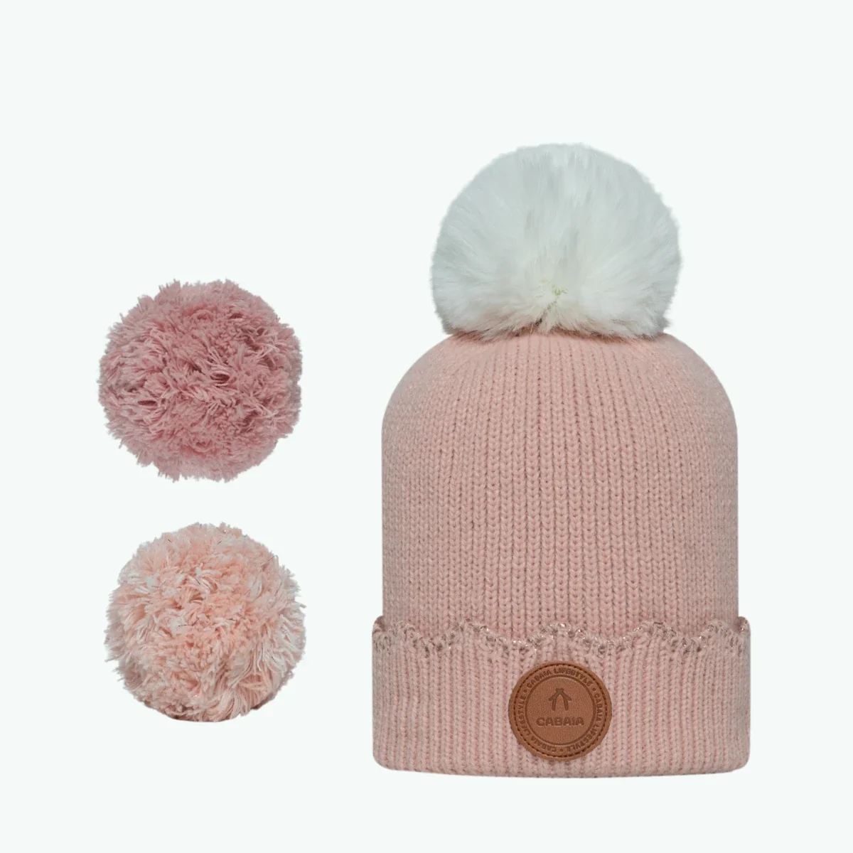 Bonnet Apple Rose Rose Polaire — visuel 1