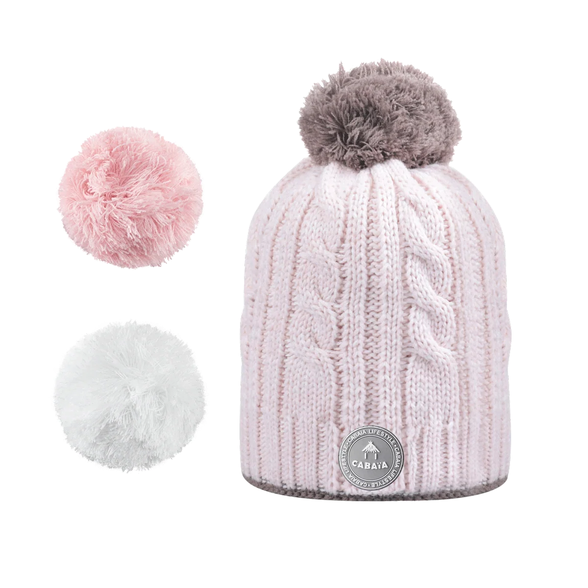 Bonnet Creamy Gin Rose pâle — visuel 1